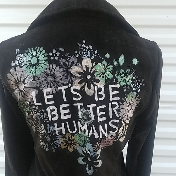 Silence and Noise moto faux suede dyi  jac… - Picture 4 of 8